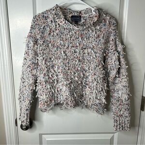 Anthropologie Confetti Distressed Sweater